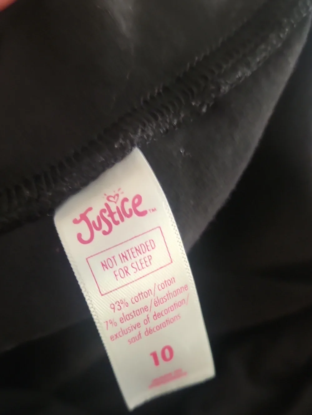 Justice Black Leggings With Lace Trim 10